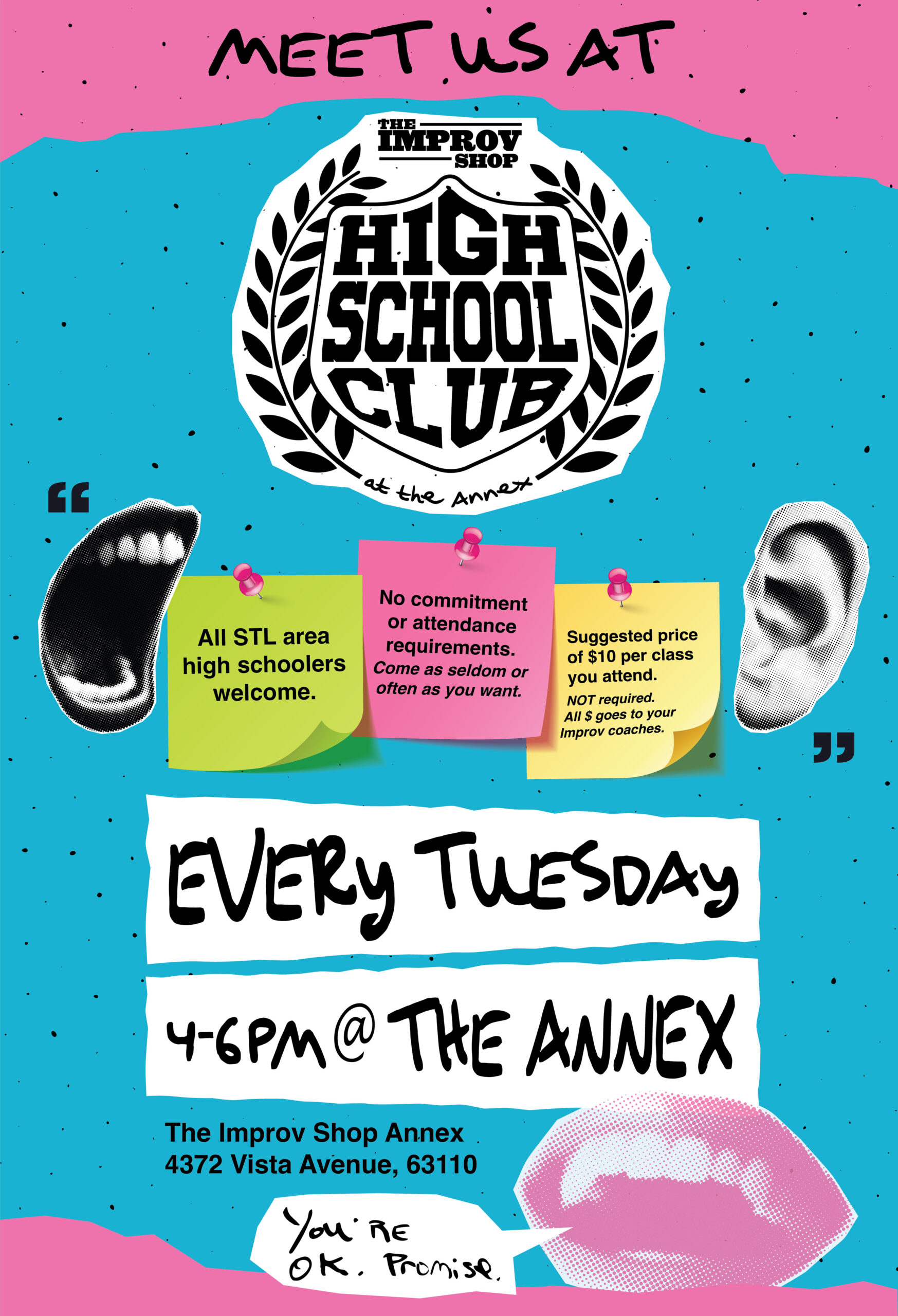 High School Club at the annex - Every Tuesday, 4-6pm